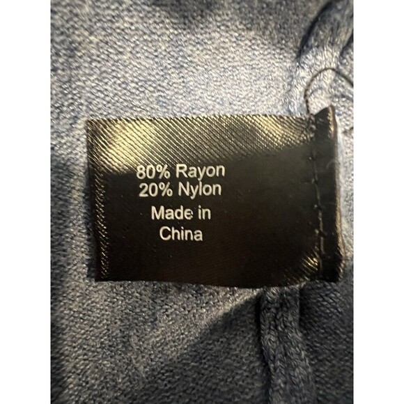 Lane Bryant blue sweater shrug ruffle sleeves size 18/20 - Picture 7 of 9